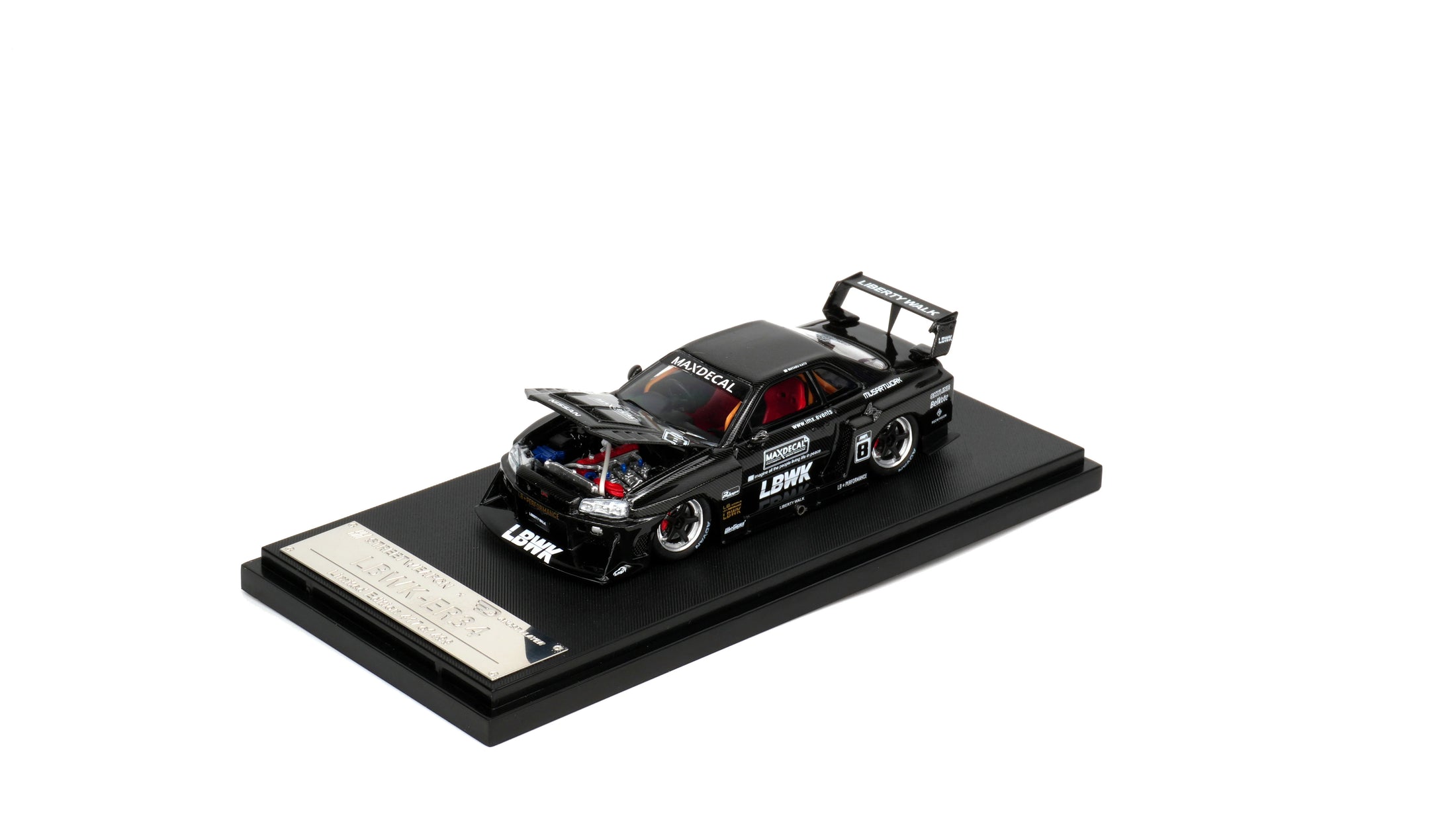 1:64 LBWK Skyline GTR ER34 Super Silhouette – Carbon Chrome Edition