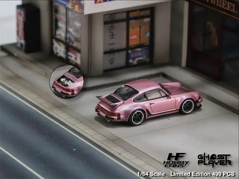 Hobby Fans x Ghost Player 1:64 Singer 930 Turbo Study – Pink Limited Edition