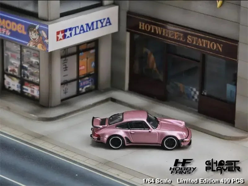 Hobby Fans x Ghost Player 1:64 Singer 930 Turbo Study – Pink Limited Edition