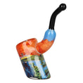 Load image into Gallery viewer, Grateful Dead x Pulsar Inside Print Bent Sherlock Pipe | 4"
