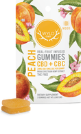 Cargar la imagen en la vista de la galería, WYLD Real Fruit CBD + CBC Gummies Peach (60MG -1200MG)
