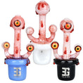 Laad de afbeelding in de Gallery-viewer, EG Glass Potted Eyeballs Glass Hand Pipe - 5" / Colors Vary
