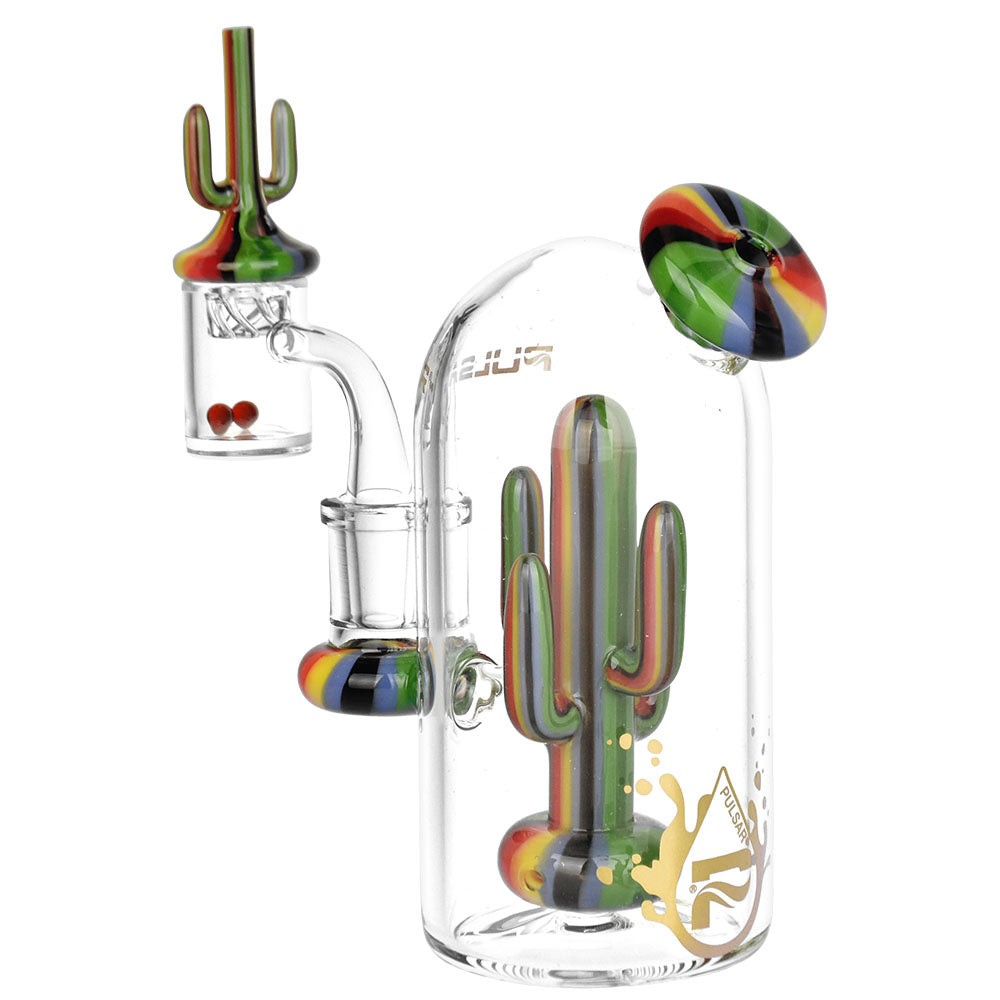 Pulsar Cactus Fantasy Rig Set w/ Cactus Cap & Terp Beads - 5.5" / 14mm F