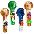 Load image into Gallery viewer, Freezable Glycerin Glitter Glow Spoon Pipe- 5" / Styles Vary
