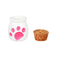 Load image into Gallery viewer, Cat Paw Glass Hand Pipe & Jar Set - 4" / Colors Vary
