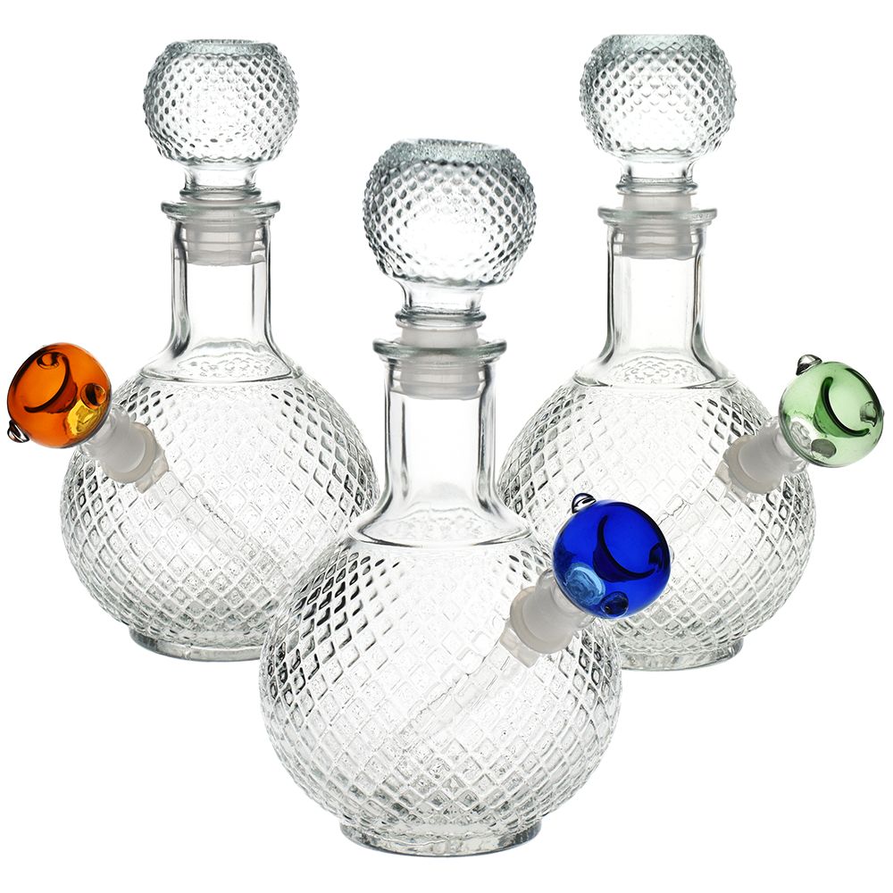 Vintage Decanter Style Glass Water Pipe