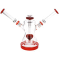 Laad de afbeelding in de Gallery-viewer, Pulsar Date Night: Part 2 Dual Neck Glass Water Pipe | 8.5" | 14mm F
