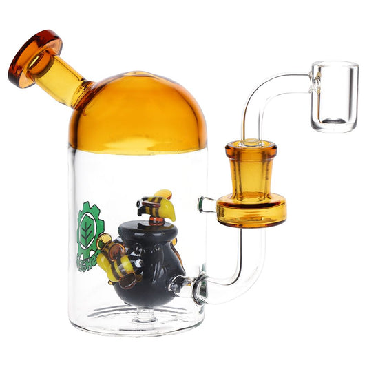SeshGear Buzzin' Around the Honey Pot Glass Dab Rig - 5"