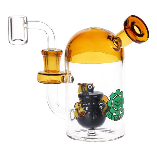 SeshGear Buzzin' Around the Honey Pot Glass Dab Rig - 5"