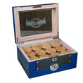 Load image into Gallery viewer, Glass Top Cobalt Blue Humboldt Humidor
