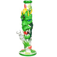 Load image into Gallery viewer, Dragon 420 Glow In Dark Tube Water Pipe - 11.8" / 14mm F
