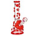 Cargar la imagen en la vista de la galería, Pulsar Kiss My Lips Glow In Dark Beaker Glass Water Pipe - 9.75" / 14mm F
