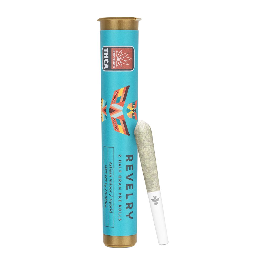Revelry Premium Indoor THCA Pre-Rolls | 0.5g | 2pc Pack