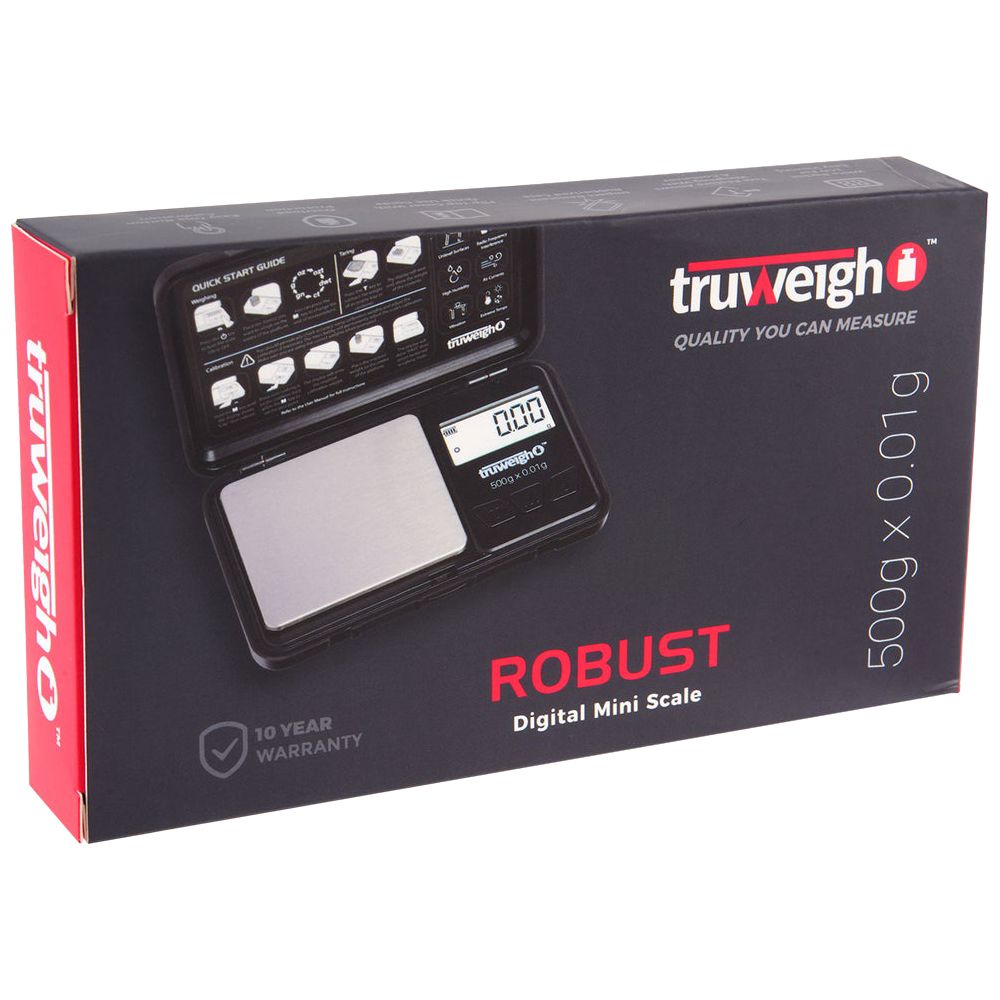 Truweigh Robust Rechargeable Digital Mini Scale | 500g x 0.01g