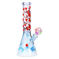 Cargar la imagen en la vista de la galería, Heart Blossom Beaker Glass Water Pipe - 10" / 14mm F
