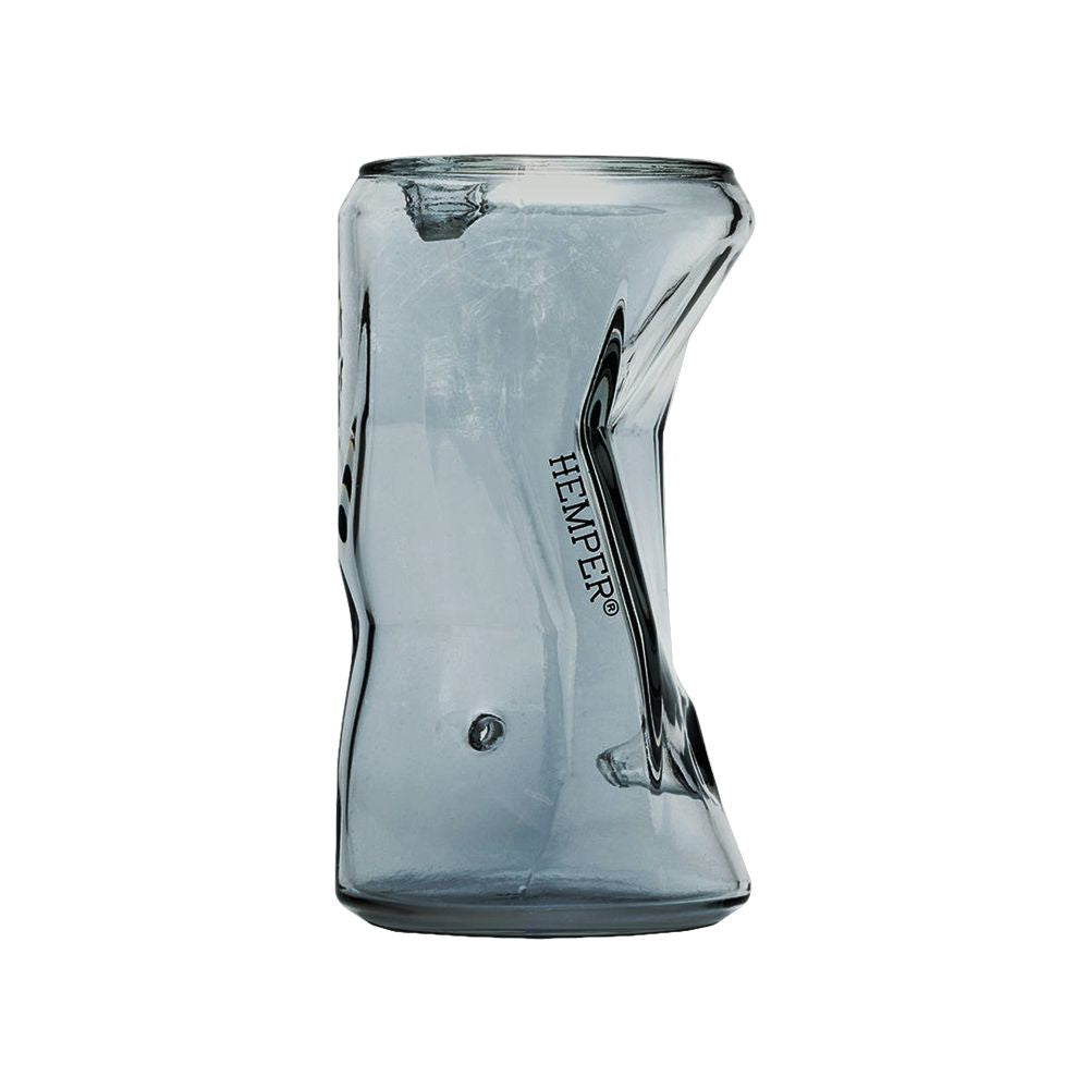 Hemper Crushed Can Glass Hand Pipe - 4.5"