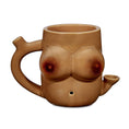 Laad de afbeelding in de Gallery-viewer, Boob pipe mug - Dark skin
