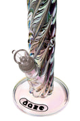 Load image into Gallery viewer, Daze Glass - 12 Inch Iridescent Rainbow Spiral Glass Water Pipe
