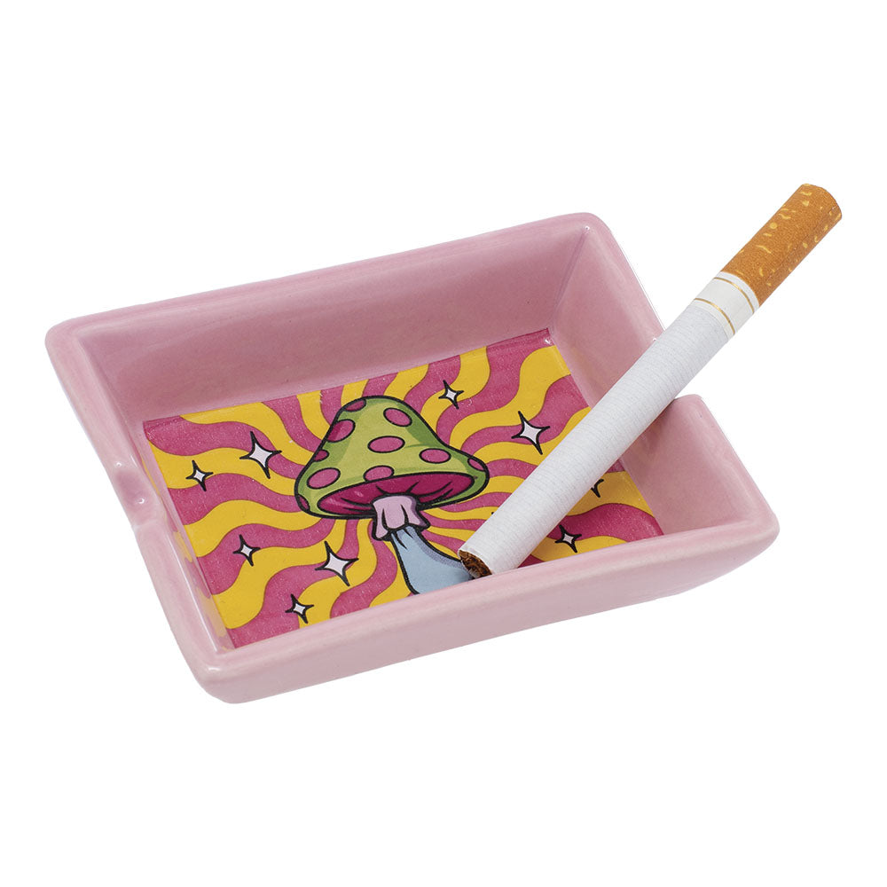 Fujima Cute'n'Punny Ceramic Ashtray - 3.5""x2.5" (8 pack)