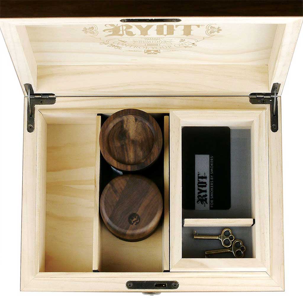 HUMIDOR WALNUT COMBO BOX