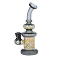 Cargar la imagen en la vista de la galería, Lookah Glass Sacred Turtle Black Etched Water Pipe - 7"
