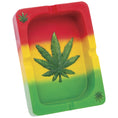 Load image into Gallery viewer, Fujima Rasta Hemp Leaf Ashtray
