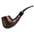 Laad de afbeelding in de Gallery-viewer, Pulsar Shire Pipes Engraved Brandy Cherry Tobacco Pipe - 5.5" / Figured Wood
