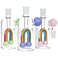 Cargar la imagen en la vista de la galería, Pulsar Rainbow Connection Glass Ash Catcher - 5" / 14mm M / 90D / Colors Vary
