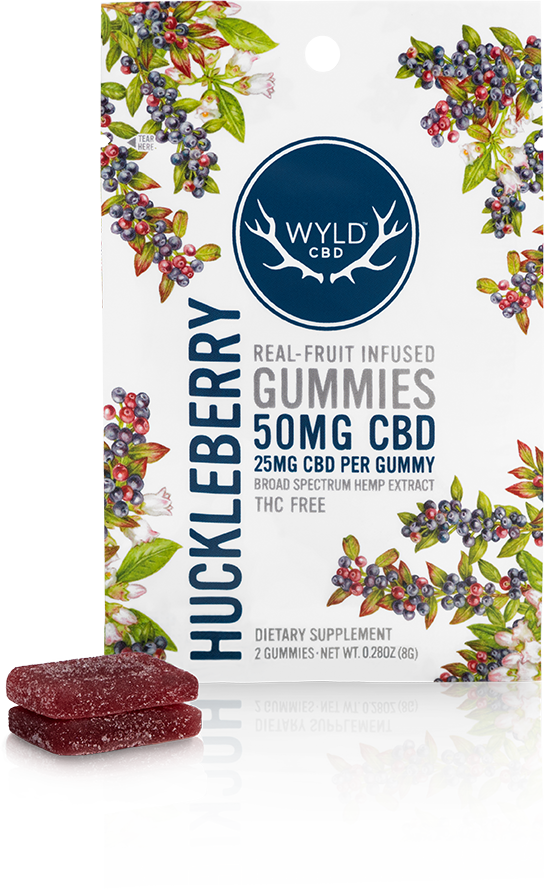 WYLD  CBD Real Fruit Infused CBD Gummies (50MG - 1000MG)