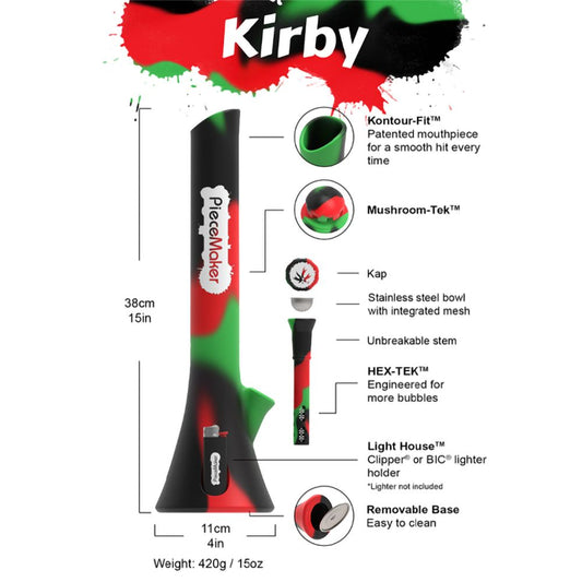 Piecemaker Kirby Silicone Water Pipe