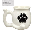 Laad de afbeelding in de Gallery-viewer, Dog Paw Mug - White with Black Paw
