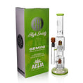 Load image into Gallery viewer, High Society | Gemini Premium Wig Wag Waterpipe (Green)
