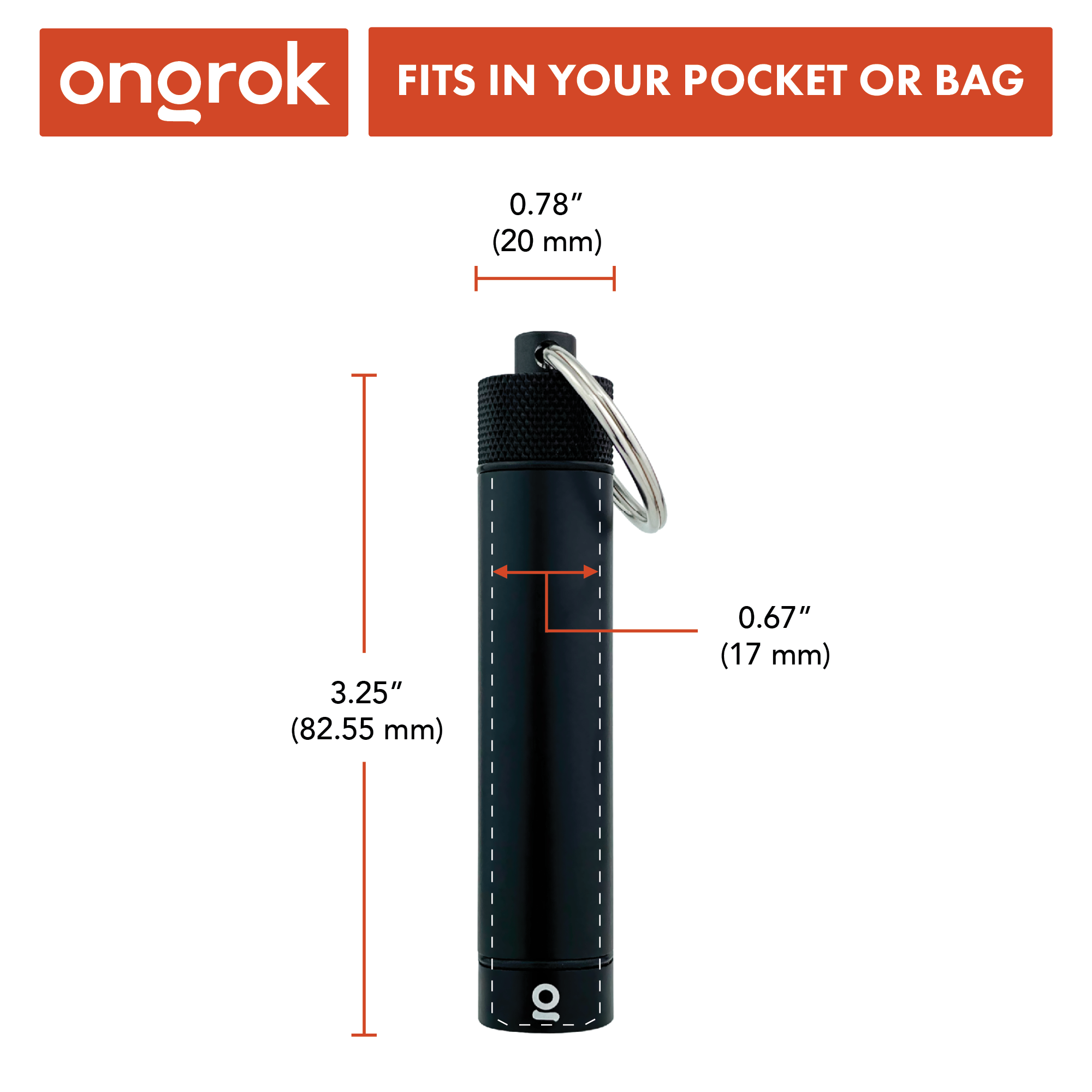 Ongrok Aluminum Storage Keychain