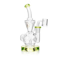 Cargar la imagen en la vista de la galería, Ritual Smoke - Air Bender Bubble-Cycler Concentrate Rig - Lime Green
