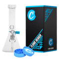 Load image into Gallery viewer, Cookies Flame Etched Glass Water Pipe - 13" / 14mm F
