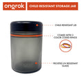 Laad de afbeelding in de Gallery-viewer, Ongrok 1000ml Child Resistant Storage Jar, 1 pack
