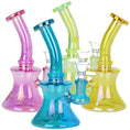 Cargar la imagen en la vista de la galería, Dogg Lbs Everyday Electroplated Glass Water Pipe - 6.75" / Colors Vary
