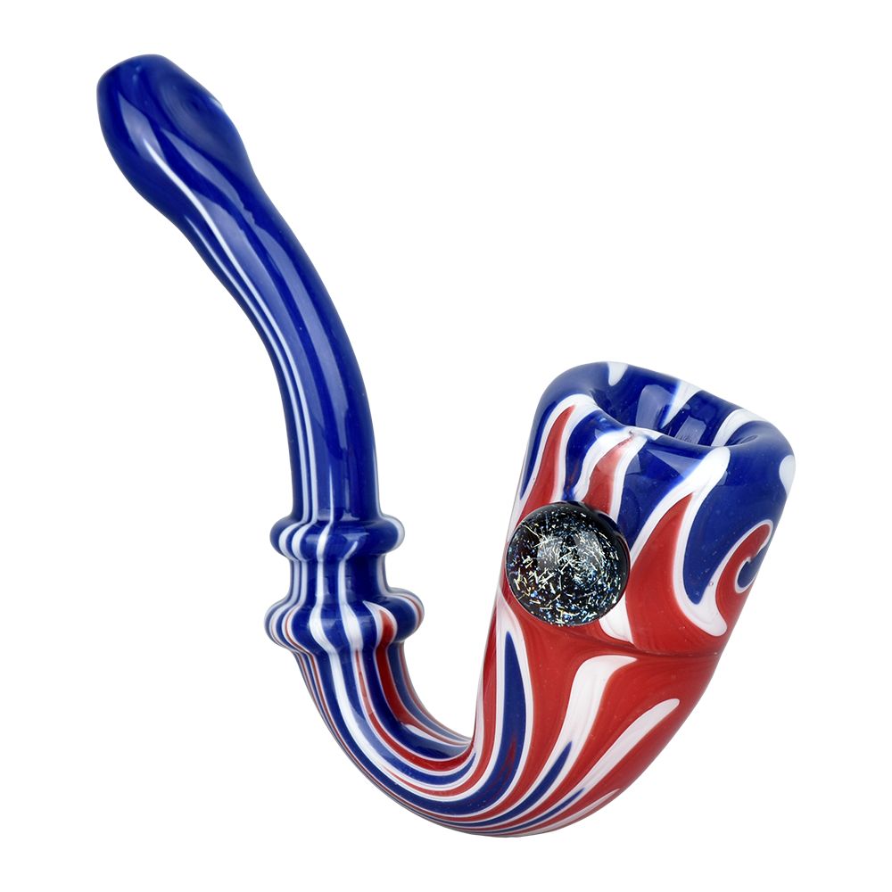 Oh, Beautiful Glass Sherlock Pipe - 4.25"