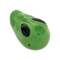 Laad de afbeelding in de Gallery-viewer, Wacky Bowlz Alien Head Ceramic Hand Pipe | 3"
