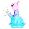 Cargar la imagen en la vista de la galería, Alien UFO Ombre Mini Glass Water Pipe - 5"
