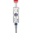 Cargar la imagen en la vista de la galería, Grateful Dead x Pulsar Steal Your Face Glycerin Glass Dab Straw - 8.5"
