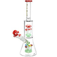 Cargar la imagen en la vista de la galería, Pulsar Shroom Life Beaker Water Pipe - 11.75" / 14mm F / Red
