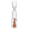 Cargar la imagen en la vista de la galería, Pharoah Head Frosted Glass Water Pipe - 11.5" / 14mm F
