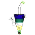 Load image into Gallery viewer, Ghoulish Glow in the Dark Lazy Glass Water Pipe - 10"
