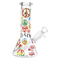 Laad de afbeelding in de Gallery-viewer, Pulsar World Peace Beaker Glass Water Pipe
