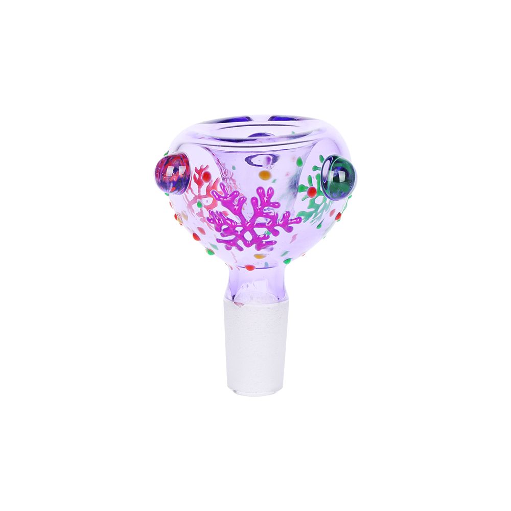 Pinky Hearts Beaker Glass Water Pipe - 10"