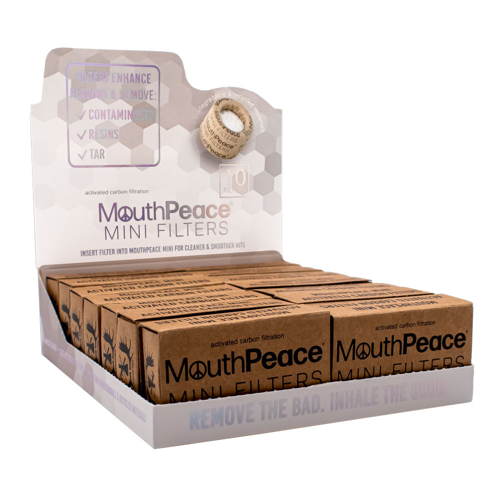 MouthPeace Mini Carbon Filters Refill (14 Tubes of 10 pack)