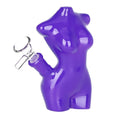 Cargar la imagen en la vista de la galería, Lady Mannequin Mini Glass Water Pipe - 5"
