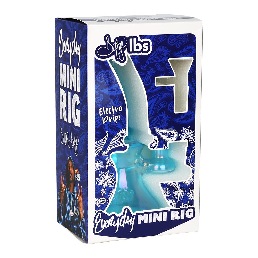 Dogg Lbs Everyday Electroplated Glass Water Pipe - 6.75" / Colors Vary