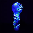 Load image into Gallery viewer, Patriot Leaf Glow In The Dark Glass Spoon Pipe - 5"
